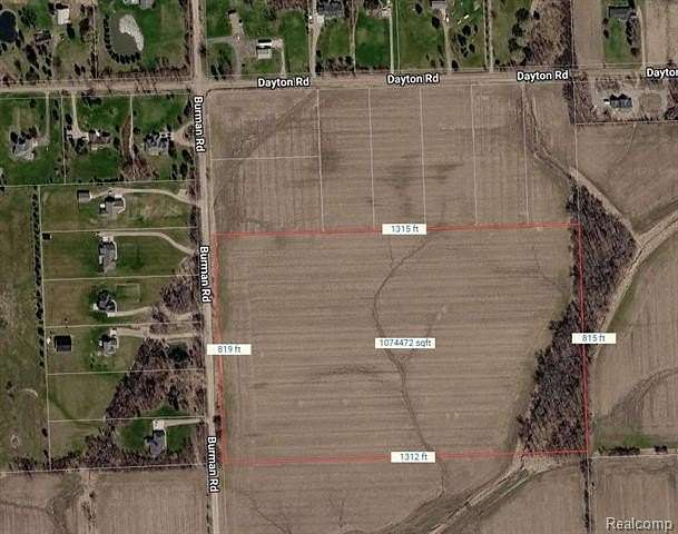 25.4 Acres of Recreational & Residential Land for Sale in Richmond, Michigan