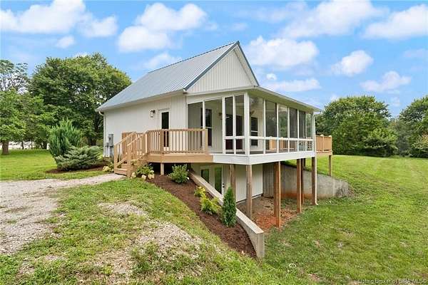 3.26 Acres of Land with Home for Sale in New Salisbury, Indiana