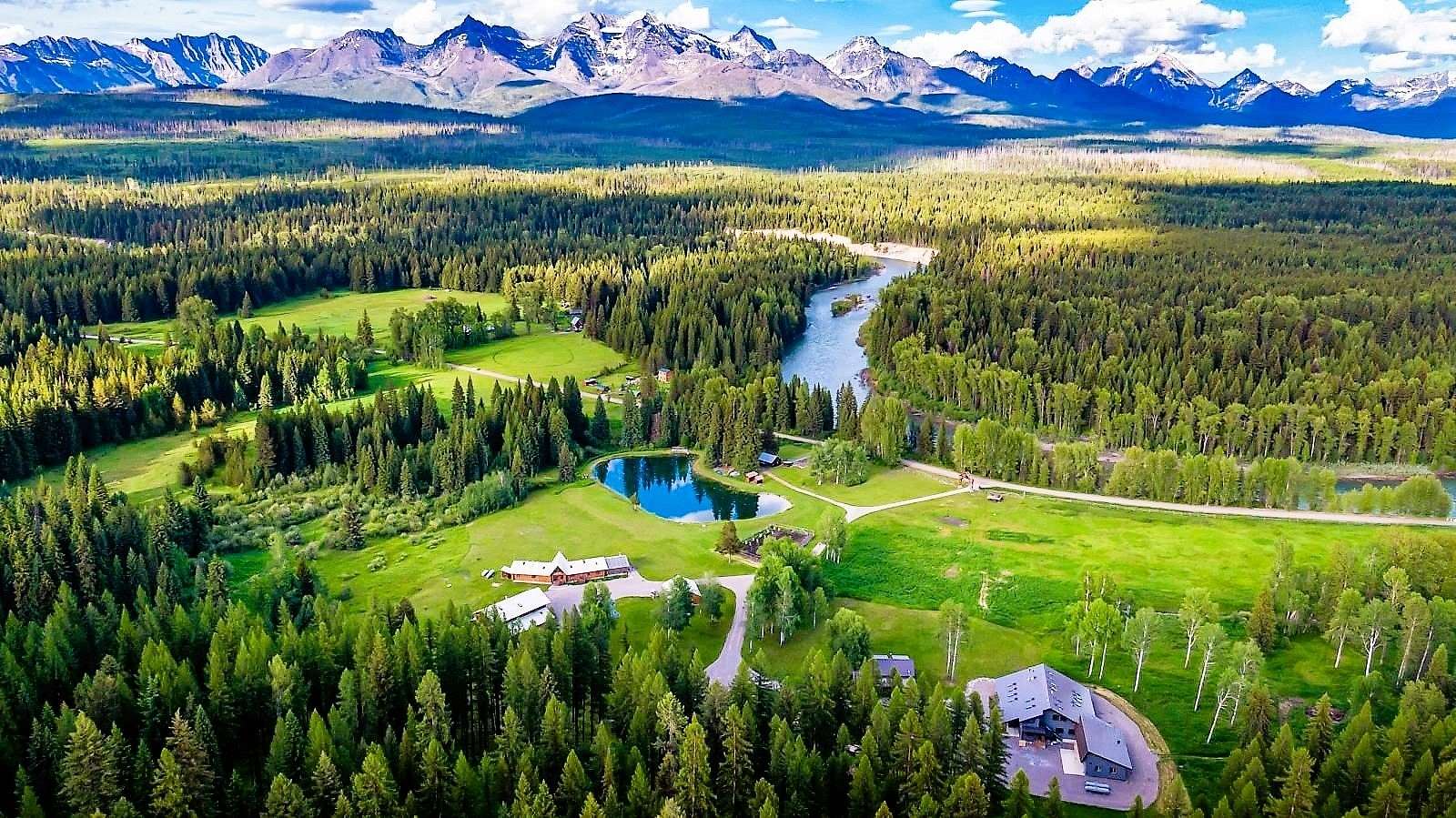 36.5 Acres of Land with Home for Sale in Polebridge, Montana