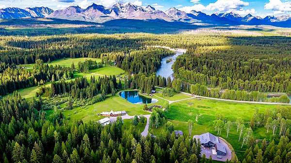 36.5 Acres of Land with Home for Sale in Polebridge, Montana