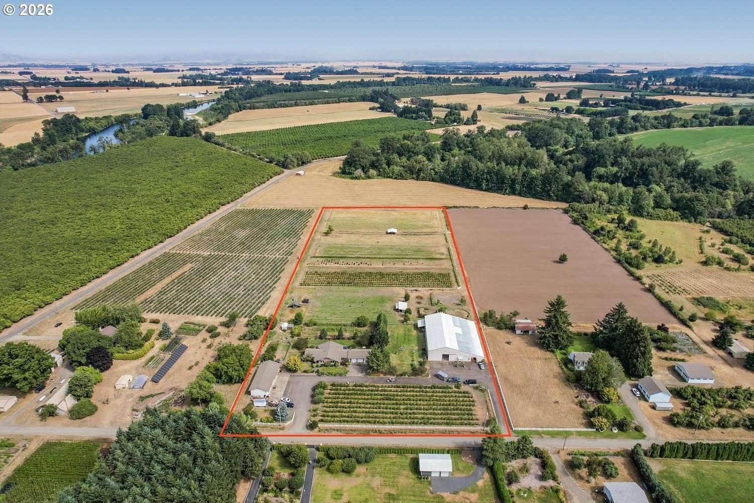 10 Acres of Land with Home for Sale in Corvallis, Oregon