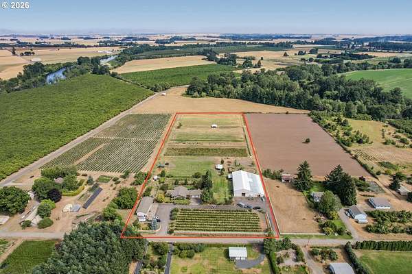 10 Acres of Land with Home for Sale in Corvallis, Oregon