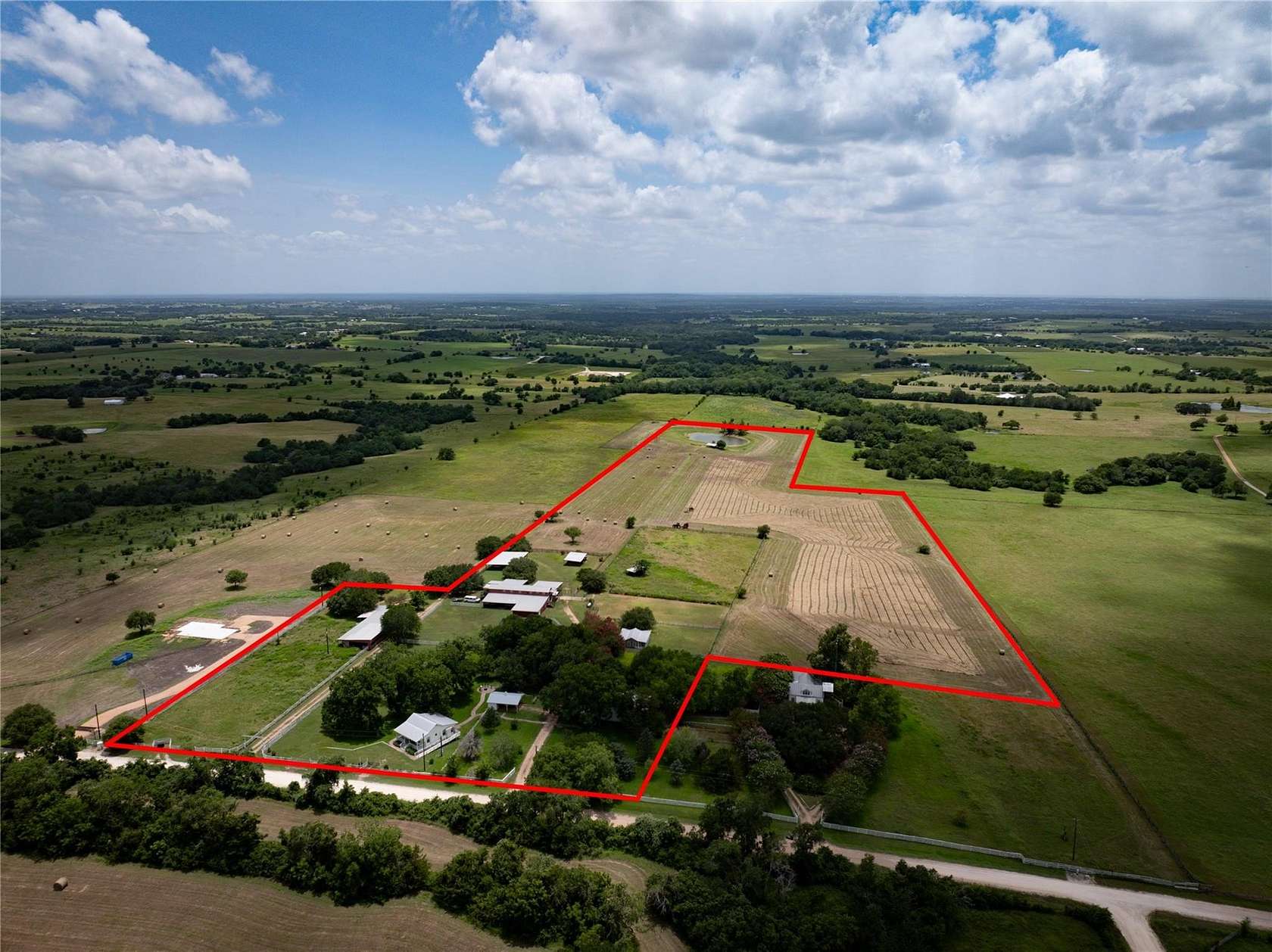 1.5 Acres of Land with Home for Sale in New Ulm, Texas