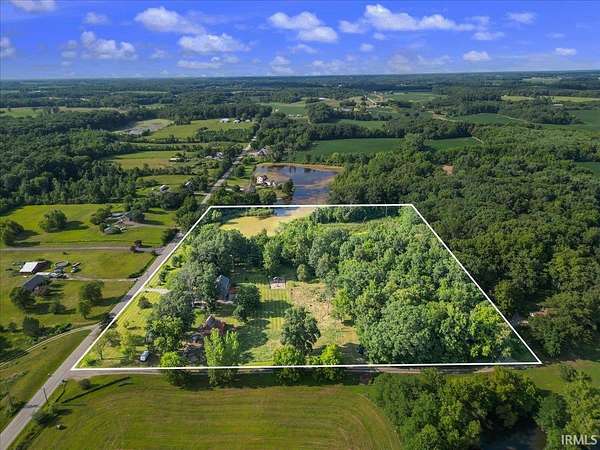 10.2 Acres of Land with Home for Sale in Columbia City, Indiana