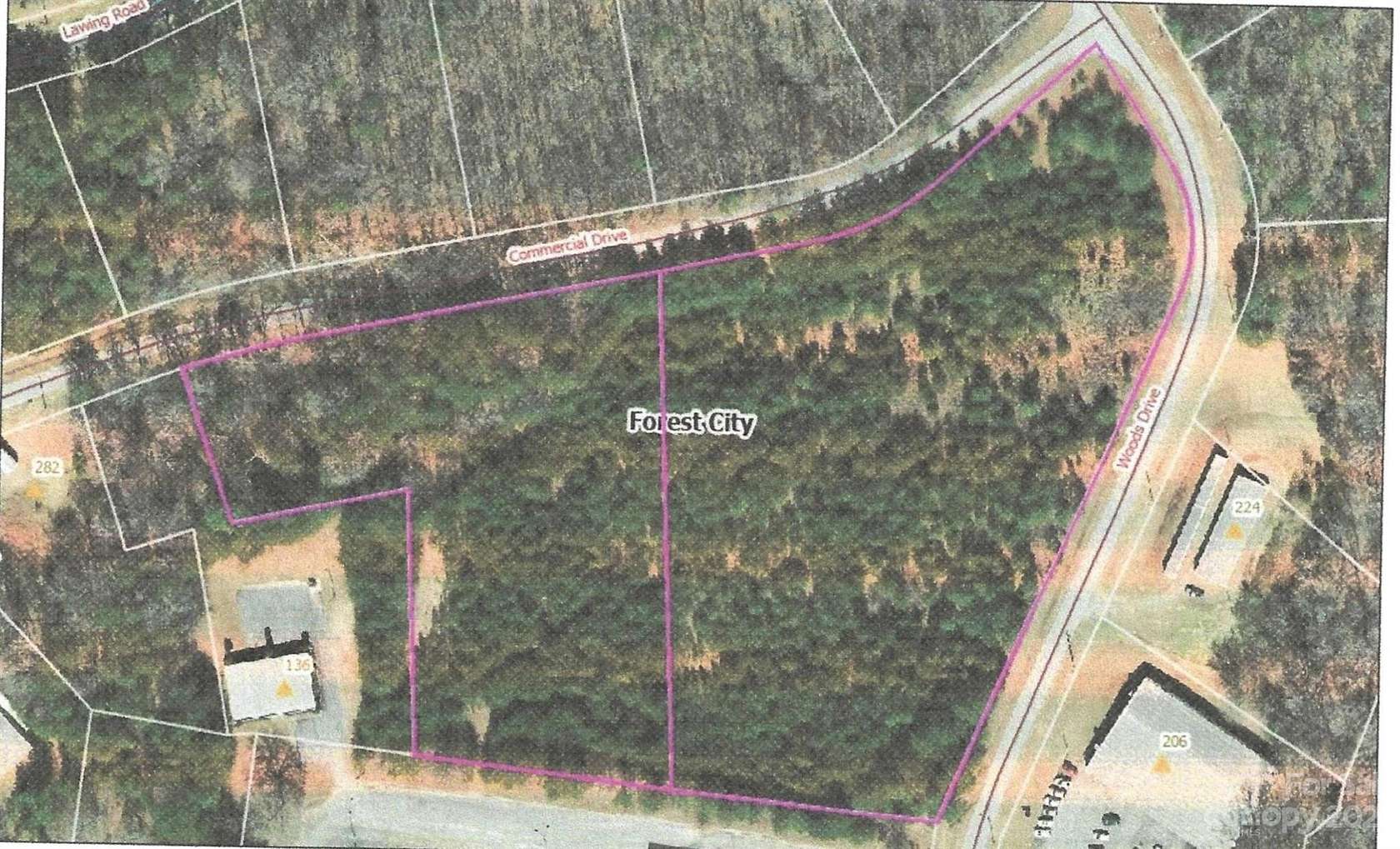 8 Acres of Commercial Land for Sale in Forest City, North Carolina
