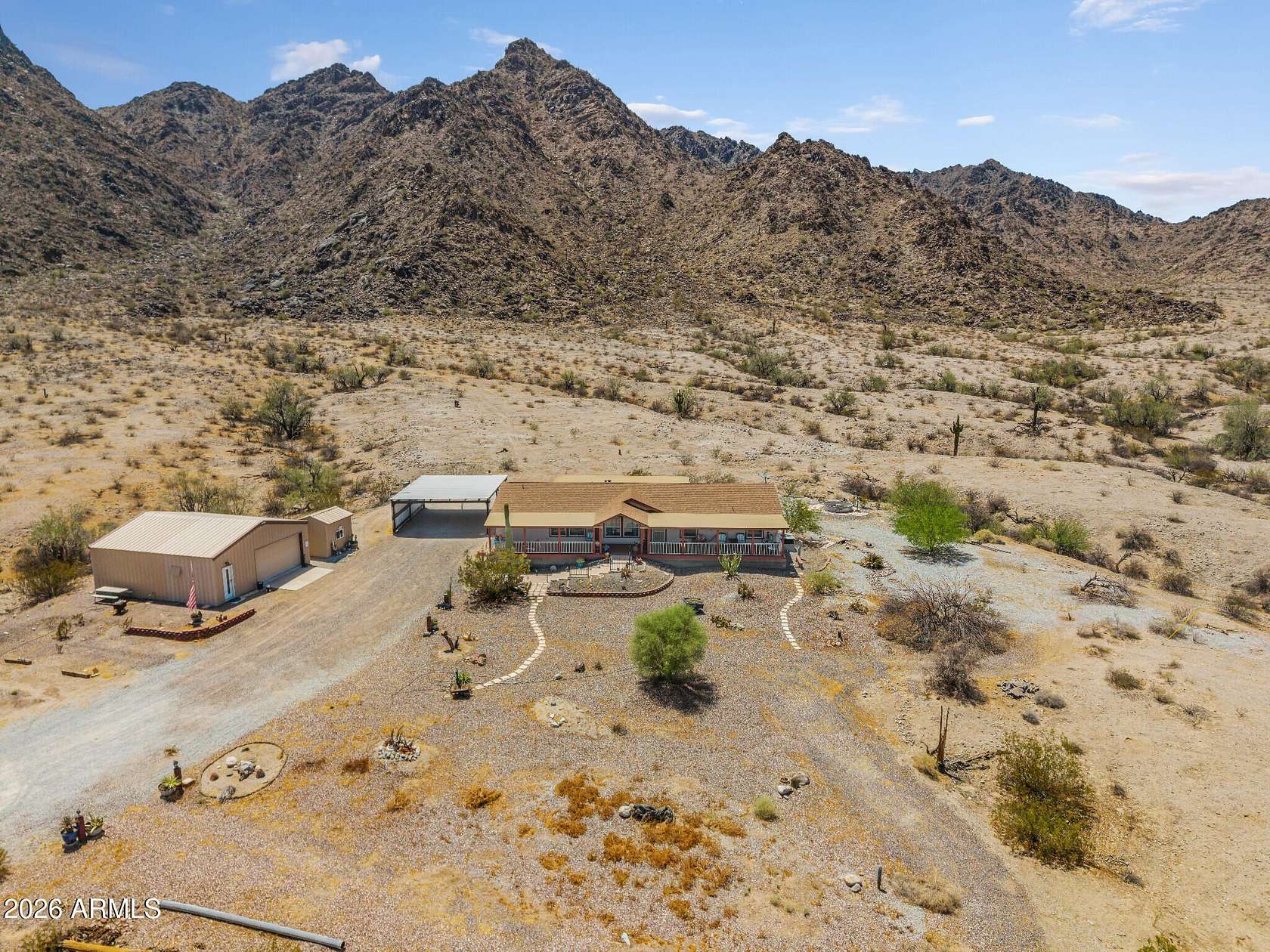 40 Acres of Land with Home for Sale in Arlington, Arizona