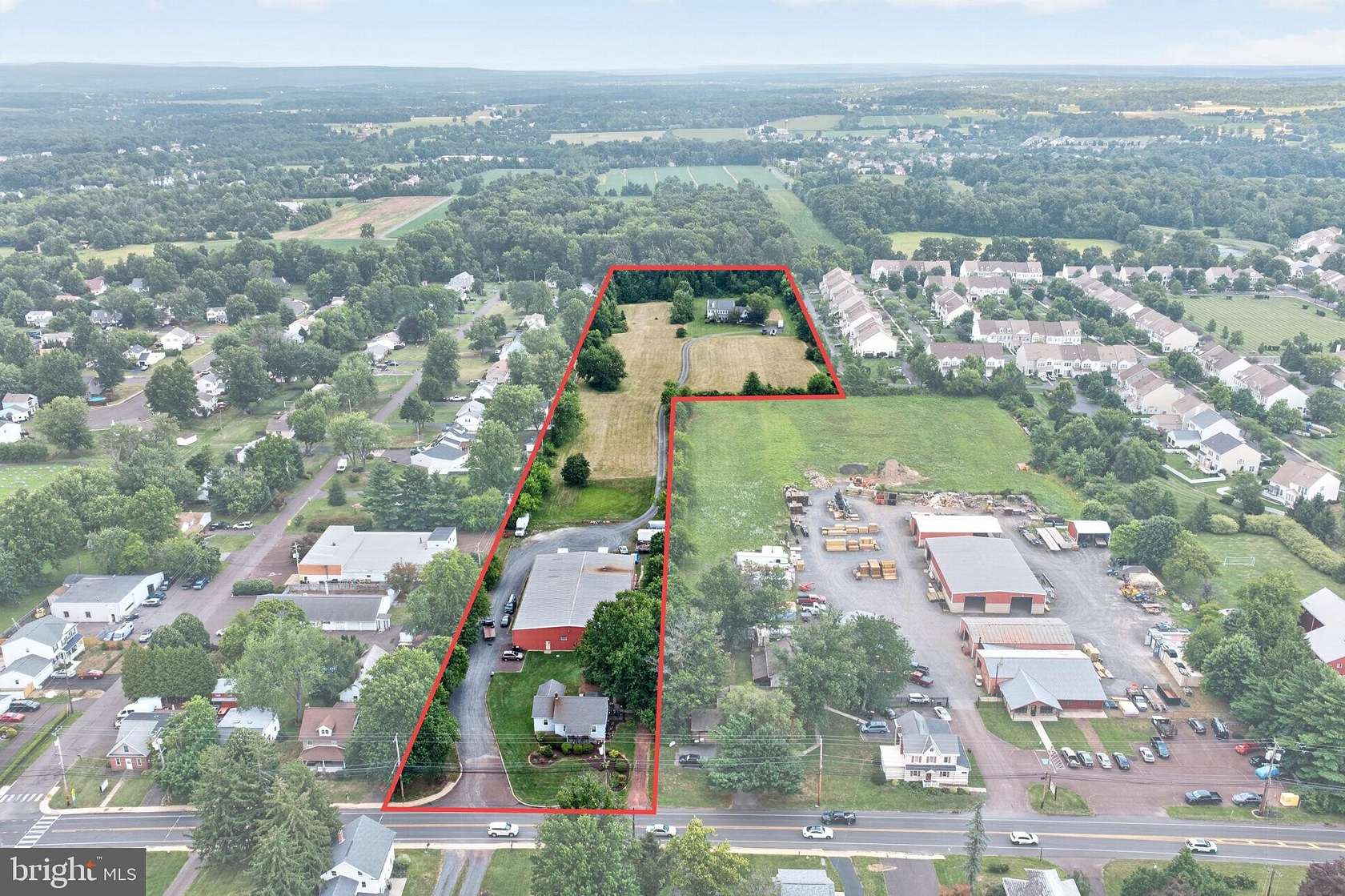 9.7 Acres of Mixed-Use Land for Sale in Dublin, Pennsylvania