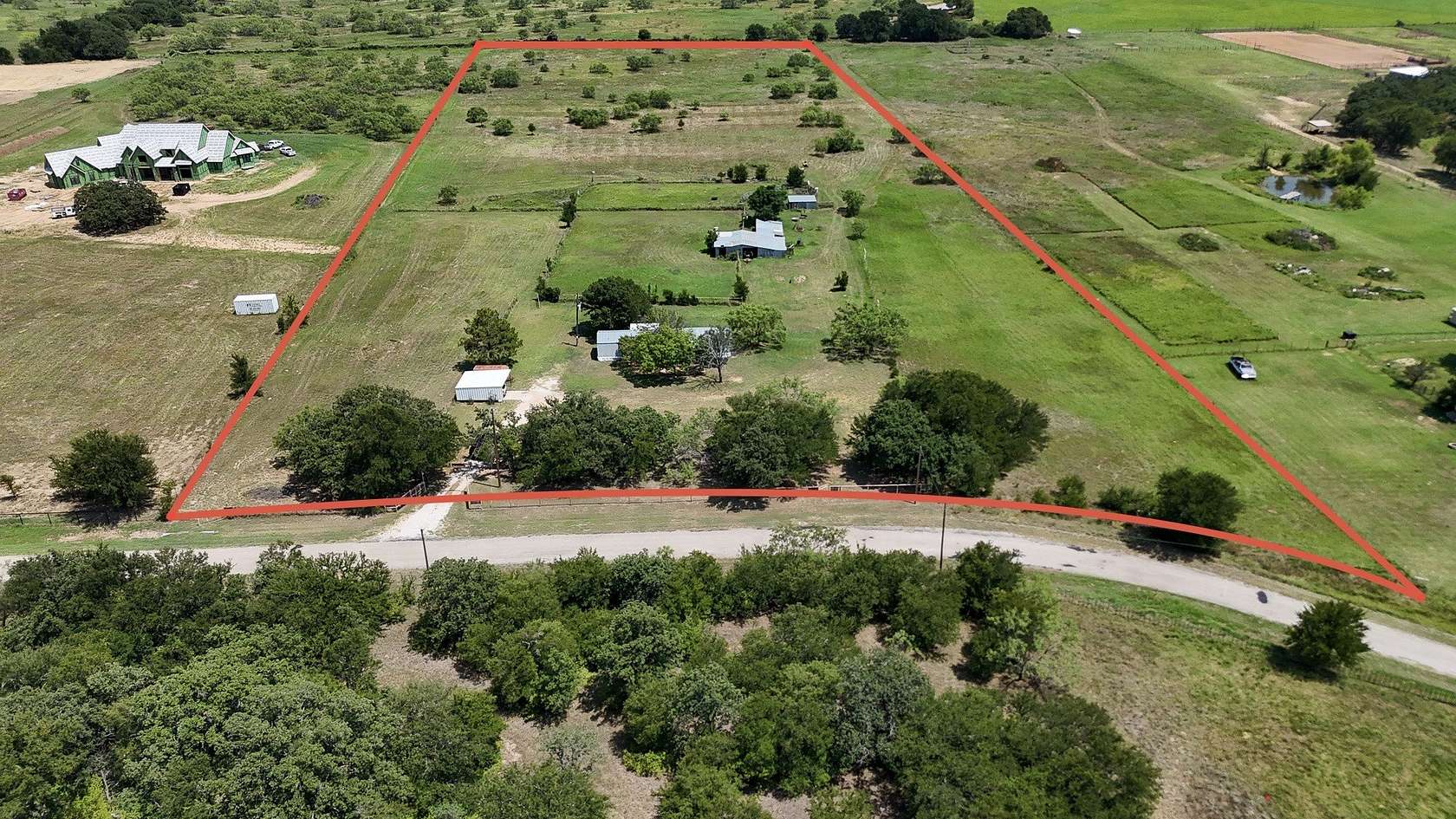 11.5 Acres of Land with Home for Sale in Weatherford, Texas
