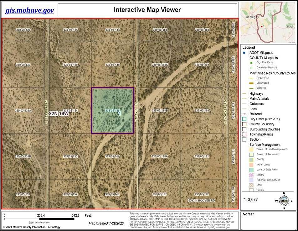 2.35 Acres of Residential Land for Sale in Golden Valley, Arizona