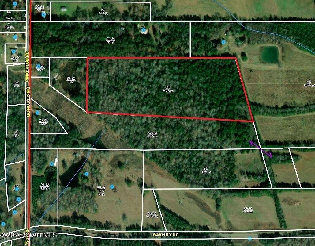 24.4 Acres of Recreational Land for Sale in West Point, Mississippi