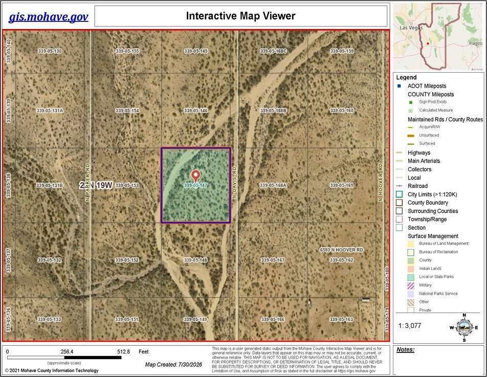 2.35 Acres of Residential Land for Sale in Golden Valley, Arizona