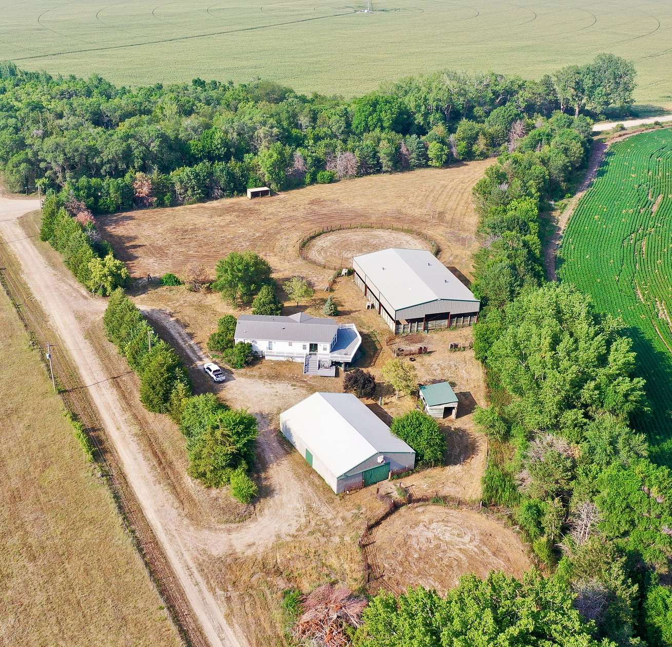 7 Acres of Land with Home for Sale in Neligh, Nebraska