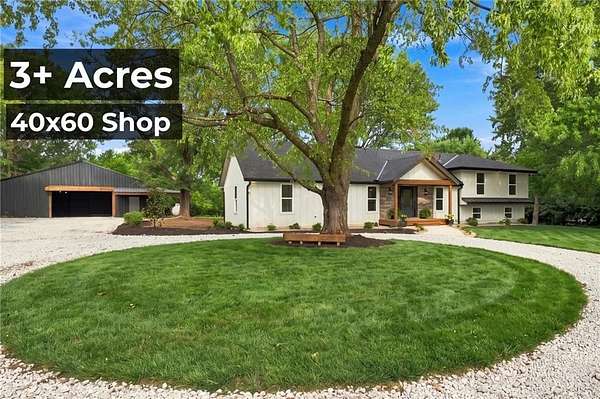 3.1 Acres of Land with Home for Sale in Lee's Summit, Missouri