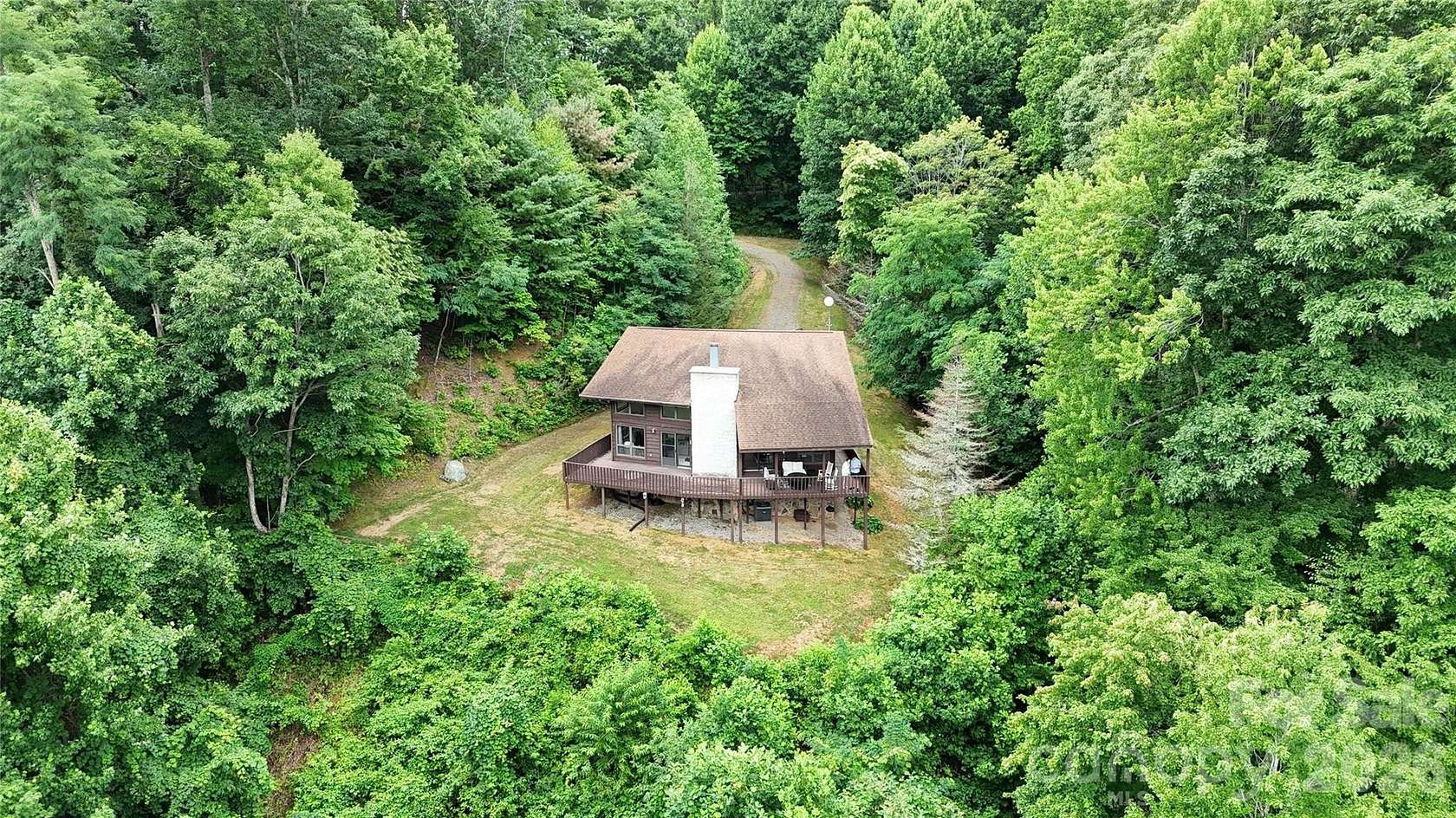 3.43 Acres of Land with Home for Sale in Hot Springs, North Carolina