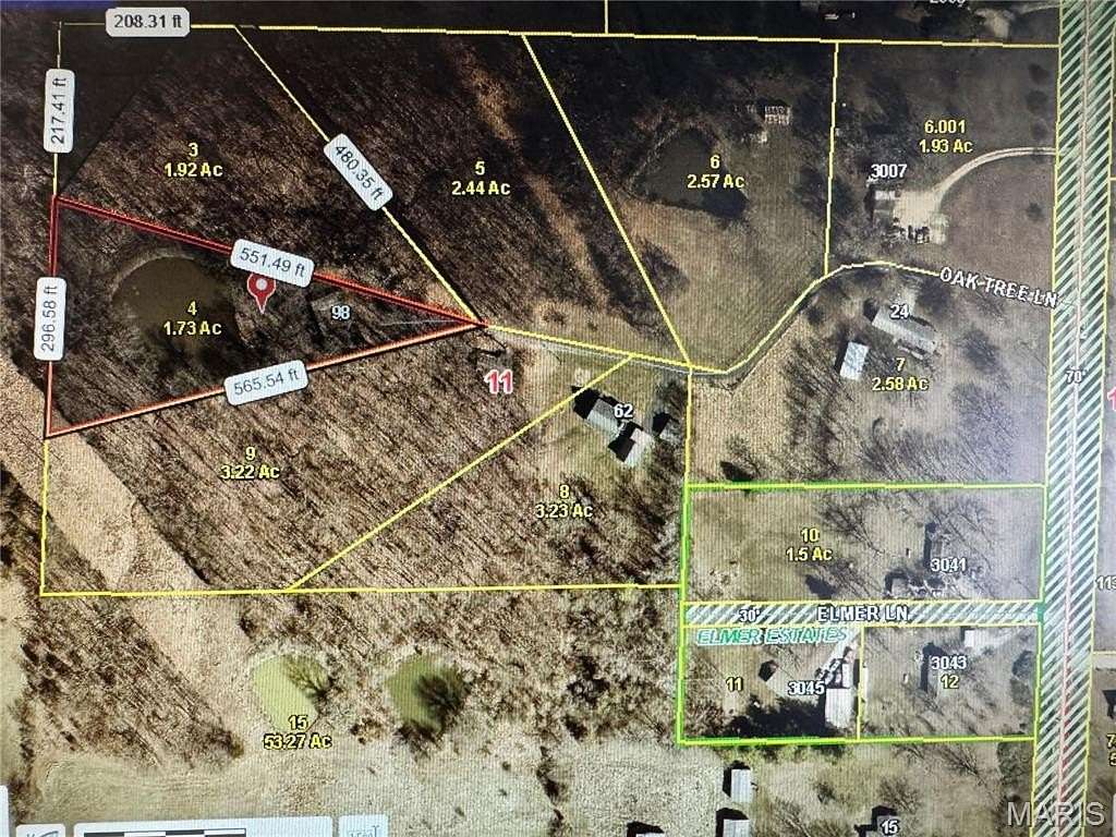 3.63 Acres of Residential Land for Sale in Winfield, Missouri