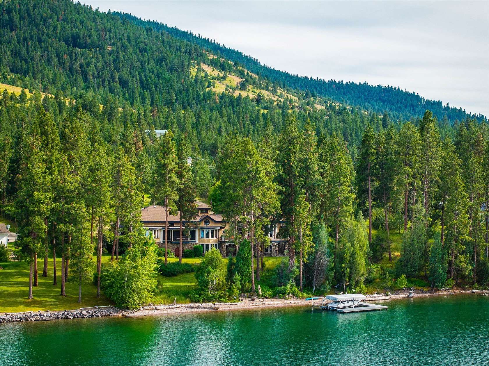 1.82 Acres of Land with Home for Sale in Big Arm, Montana