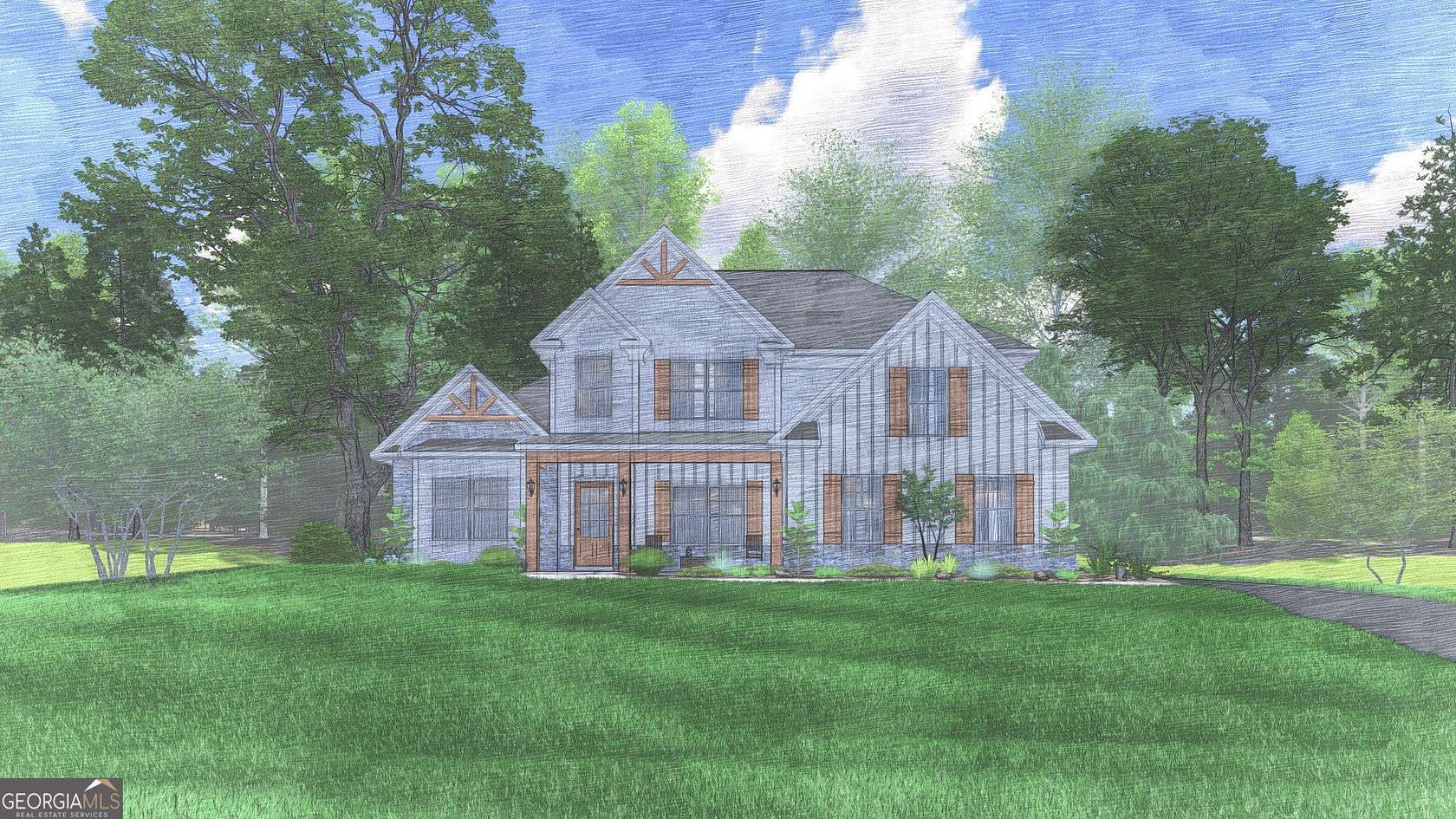 9.56 Acres of Land with Home for Sale in Fortson, Georgia