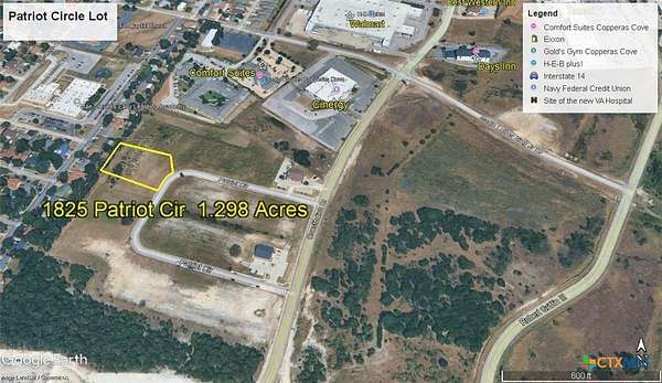 1.3 Acres of Commercial Land for Sale in Copperas Cove, Texas