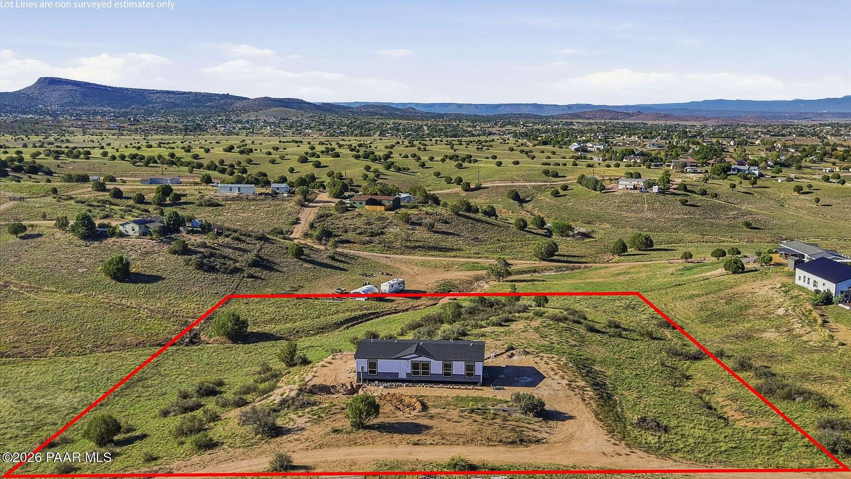 3.46 Acres of Land with Home for Sale in Chino Valley, Arizona