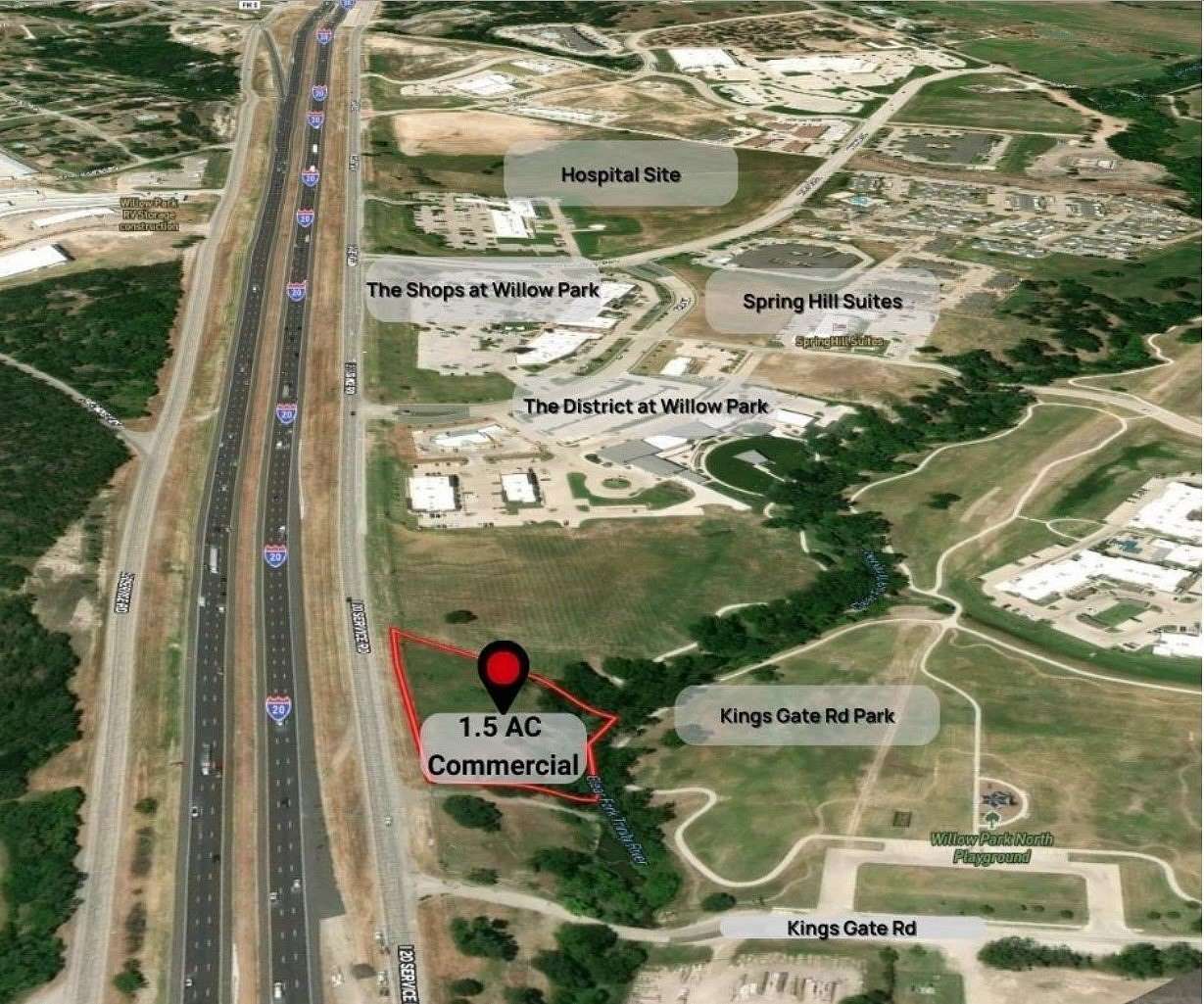 1.52 Acres of Mixed-Use Land for Sale in Willow Park, Texas