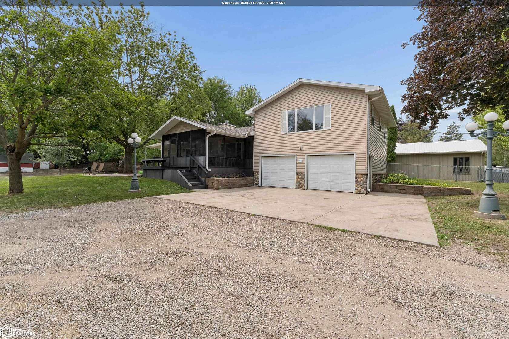3.7 Acres of Land with Home for Sale in Clear Lake, Iowa