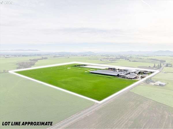 105 Acres of Agricultural Land with Home for Sale in Albany, Oregon