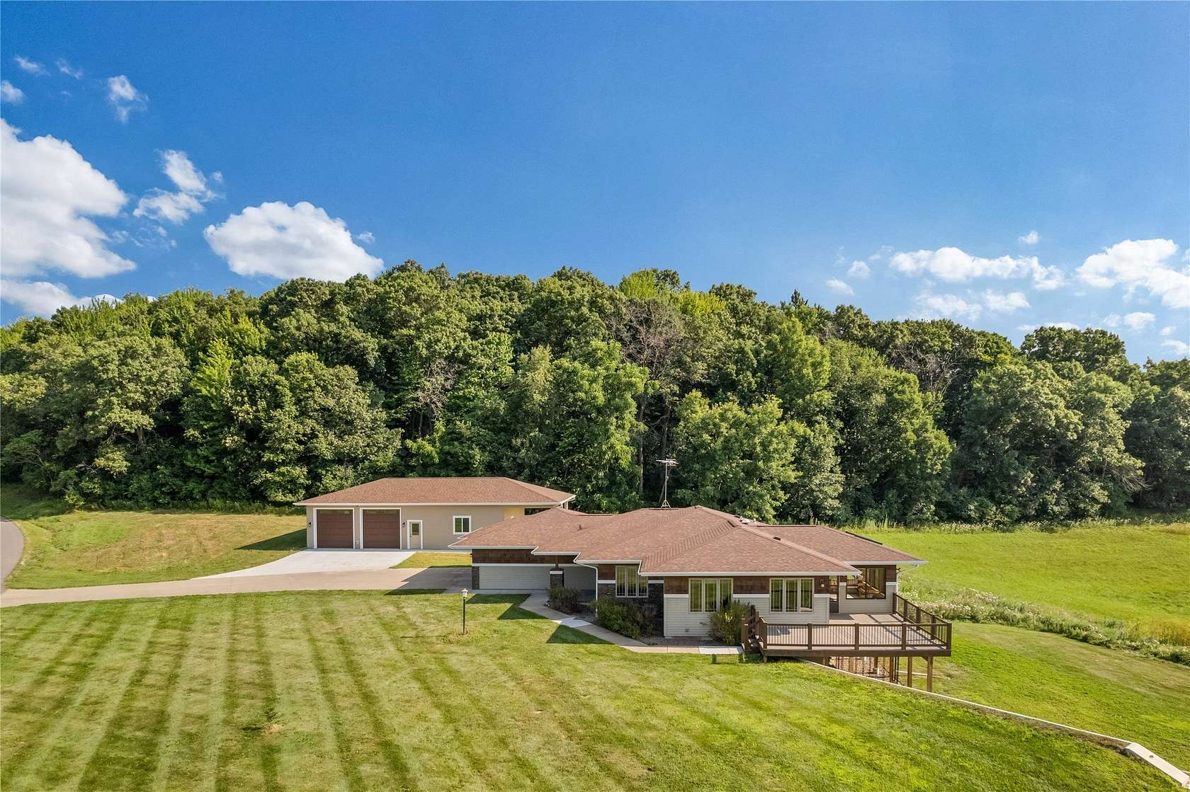 10 Acres of Recreational Land with Home for Sale in Osseo, Wisconsin