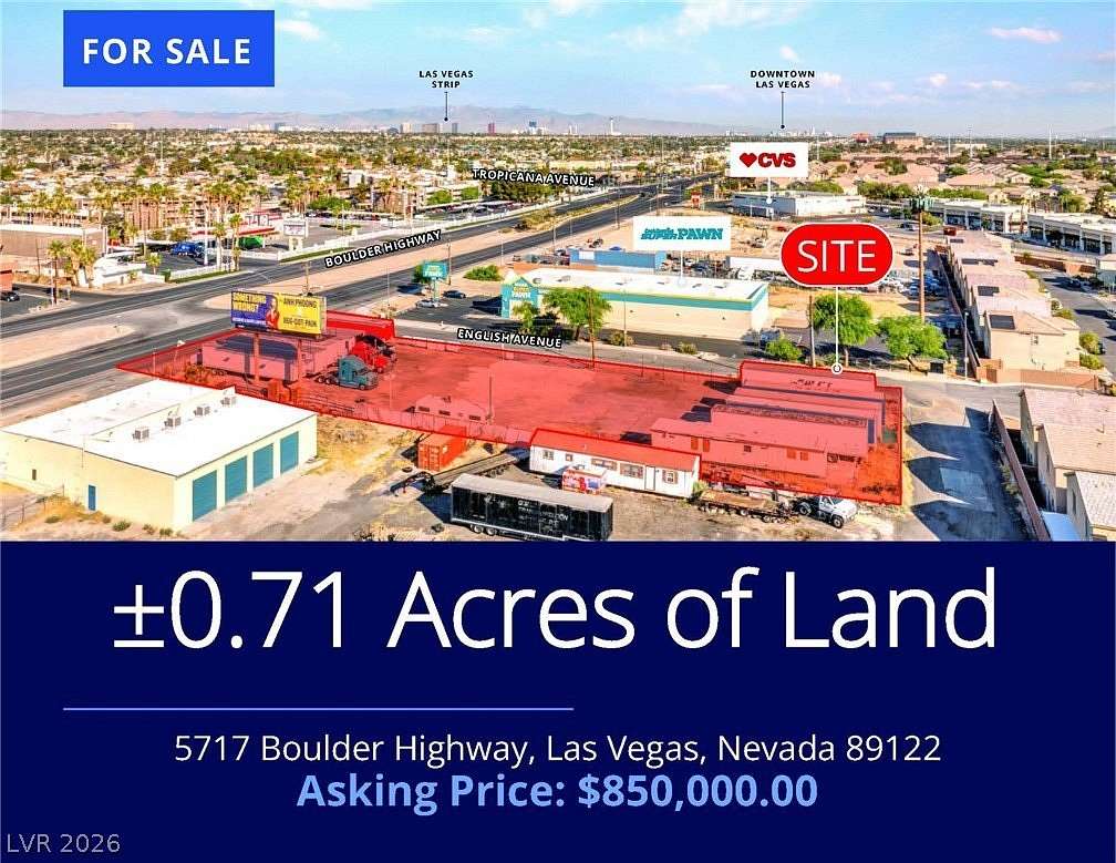 0.71 Acres of Commercial Land for Sale in Las Vegas, Nevada
