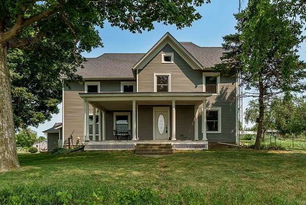 8.22 Acres of Land with Home for Sale in Orangeville, Illinois