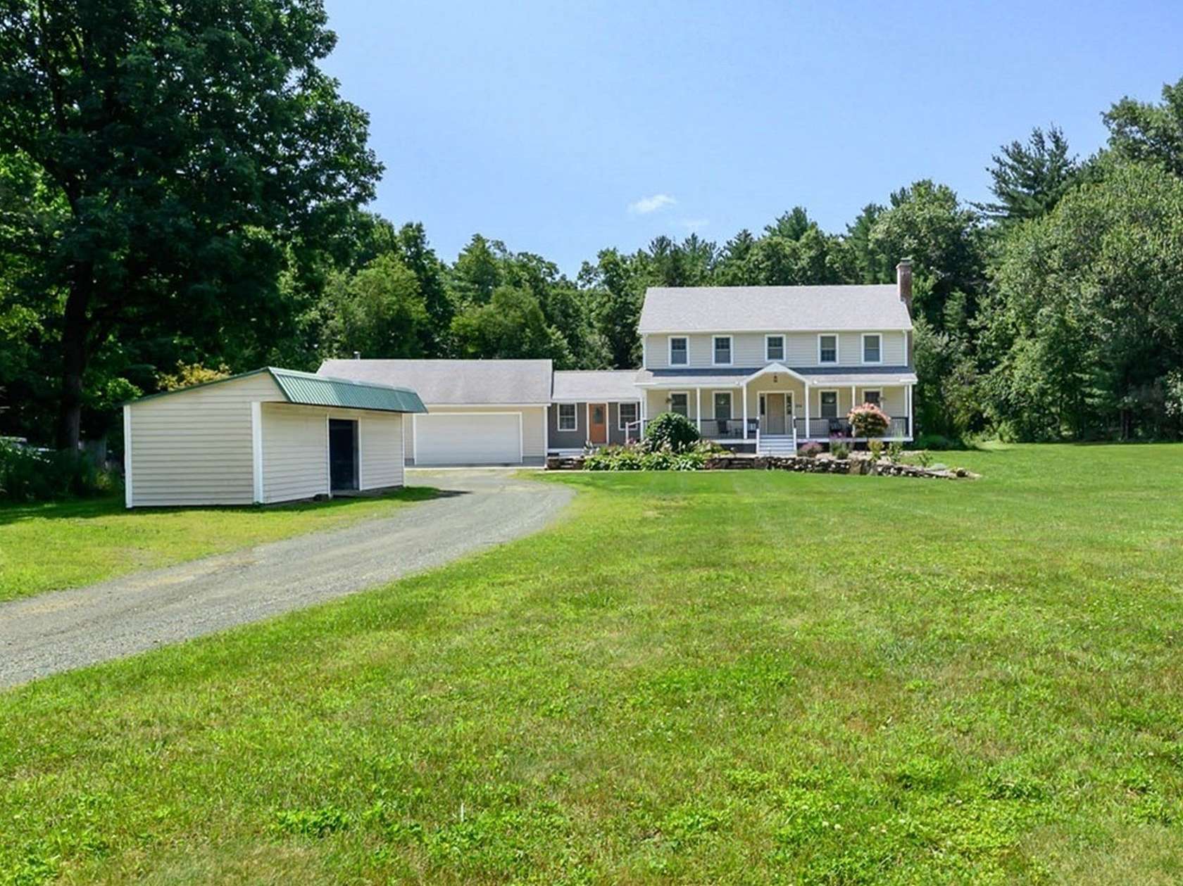 5.66 Acres of Land with Home for Sale in Granby, Massachusetts