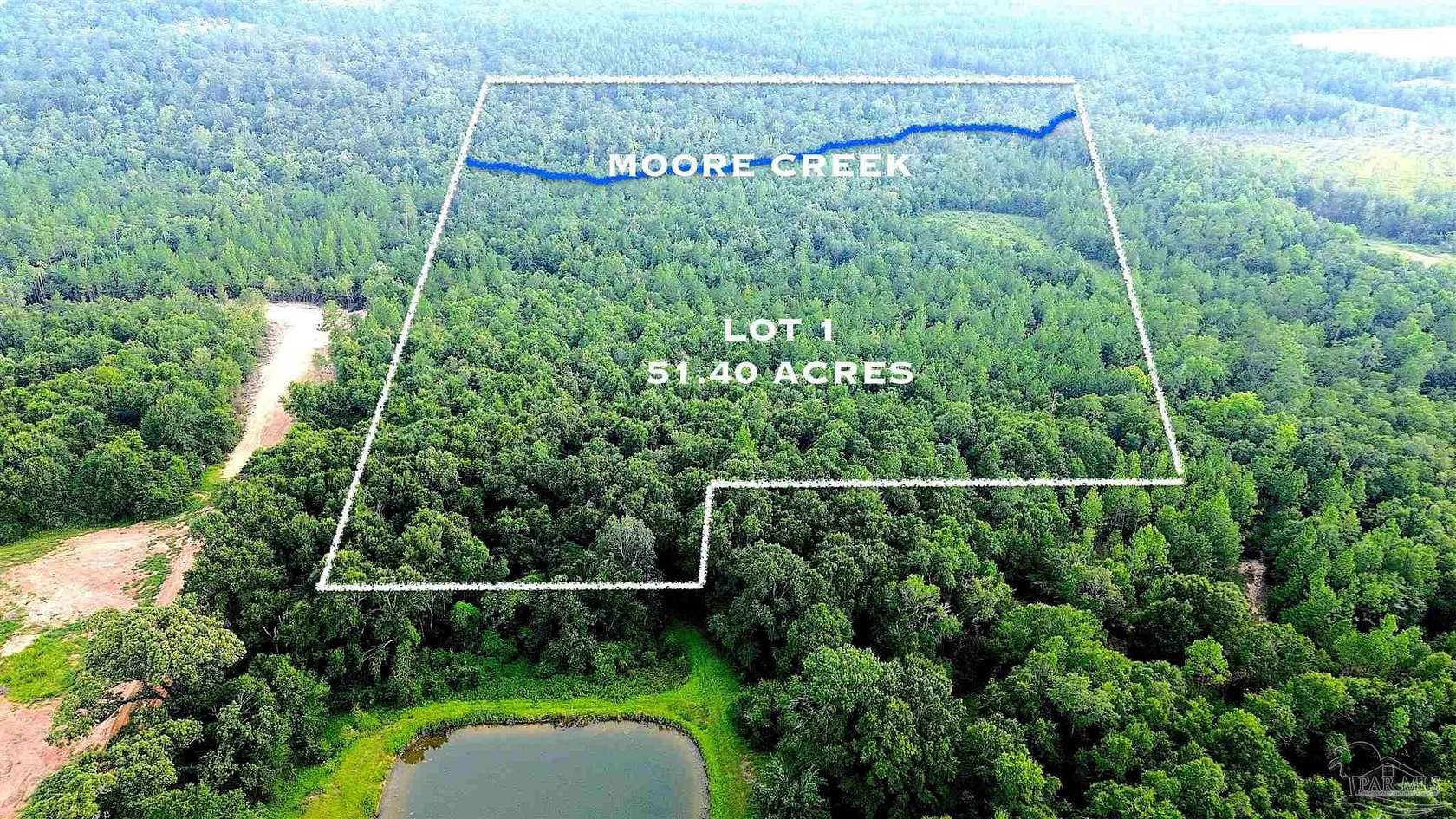 51.4 Acres of Recreational & Residential Land for Sale in Jay, Florida