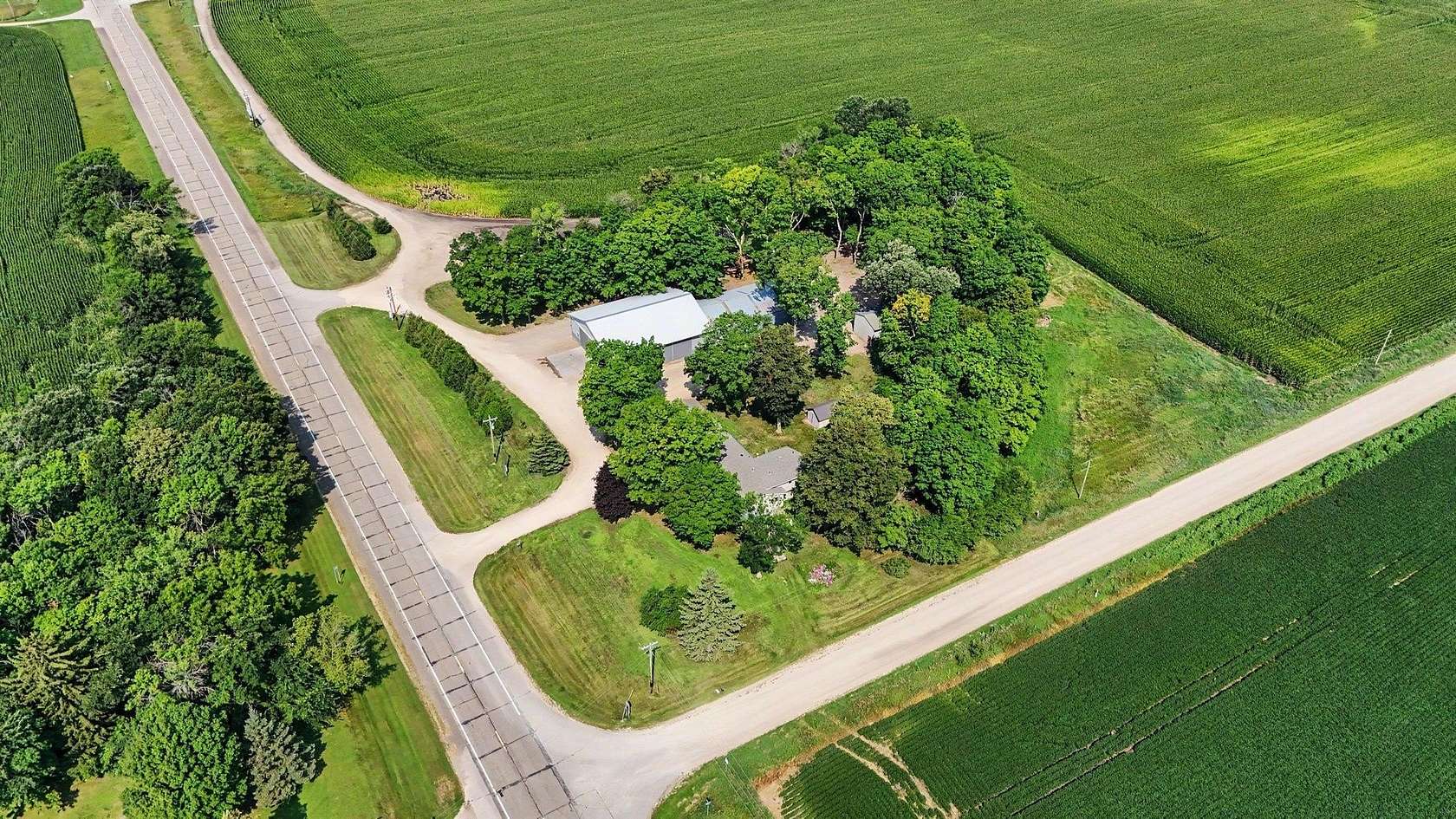 5.74 Acres of Land with Home for Sale in Le Center, Minnesota