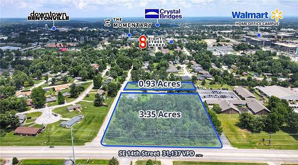 4.28 Acres of Mixed-Use Land for Sale in Bentonville, Arkansas