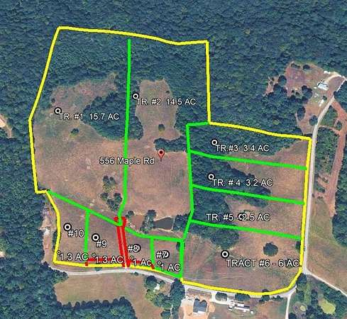 48.8 Acres of Recreational Land for Auction in Campbellsville, Kentucky