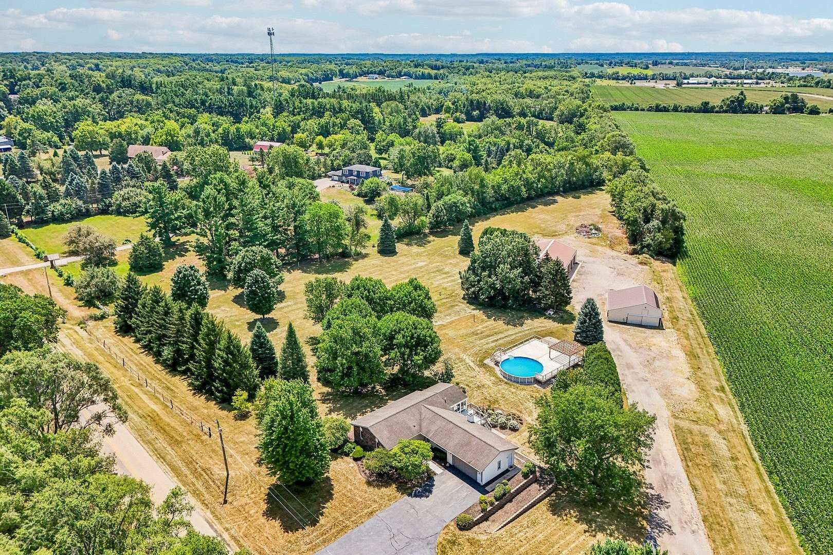 5.27 Acres of Land with Home for Sale in South Beloit, Illinois
