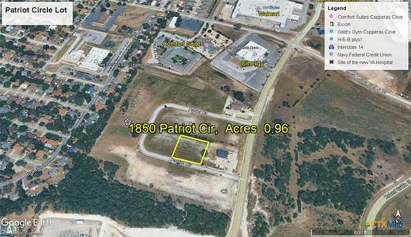 0.96 Acres of Commercial Land for Sale in Copperas Cove, Texas