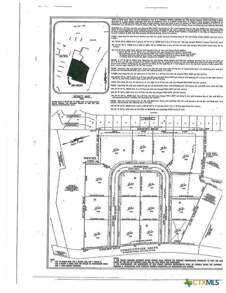 1.62 Acres of Commercial Land for Sale in Copperas Cove, Texas