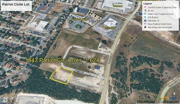 1.62 Acres of Commercial Land for Sale in Copperas Cove, Texas