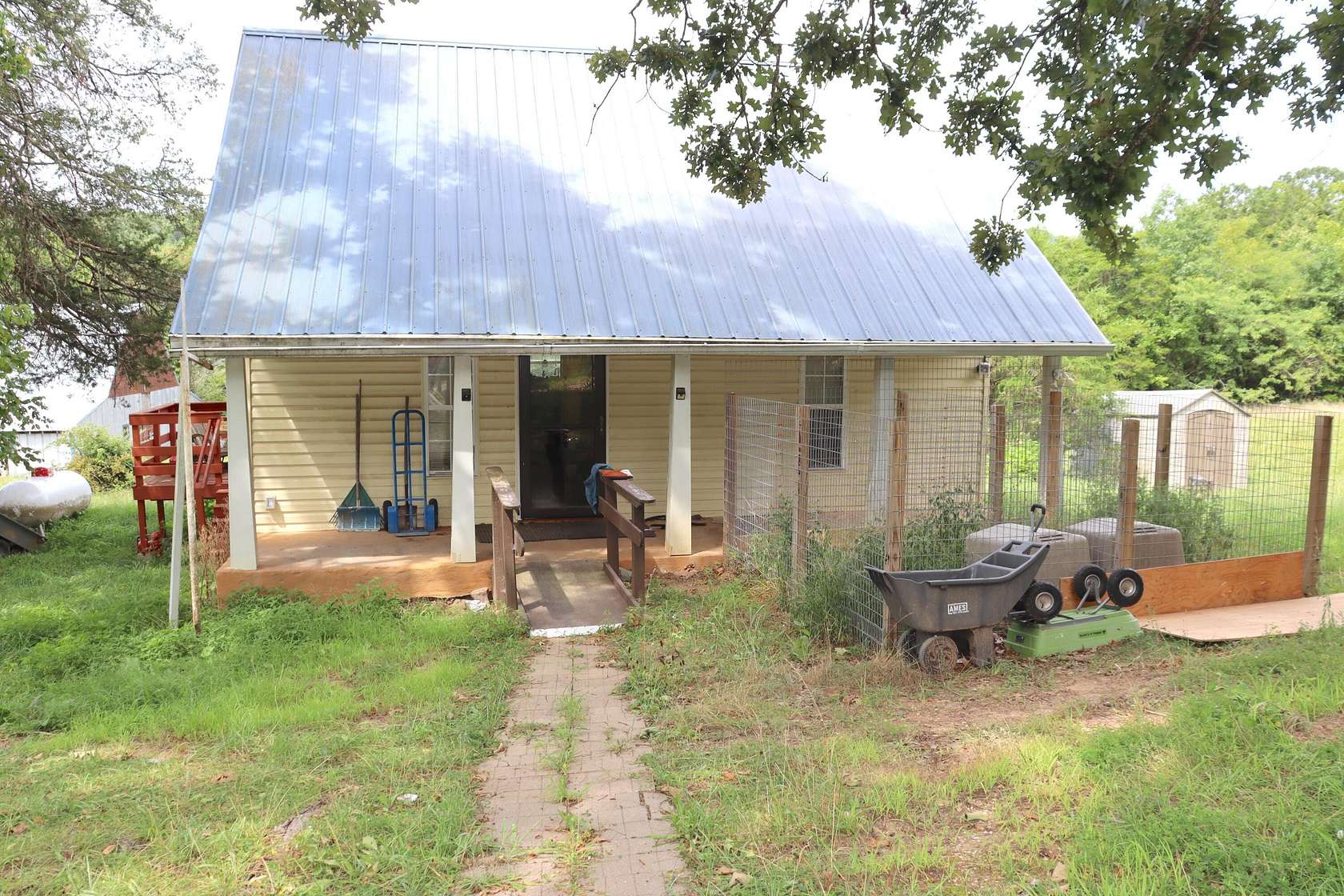 14.2 Acres of Recreational Land with Home for Sale in Thornfield, Missouri