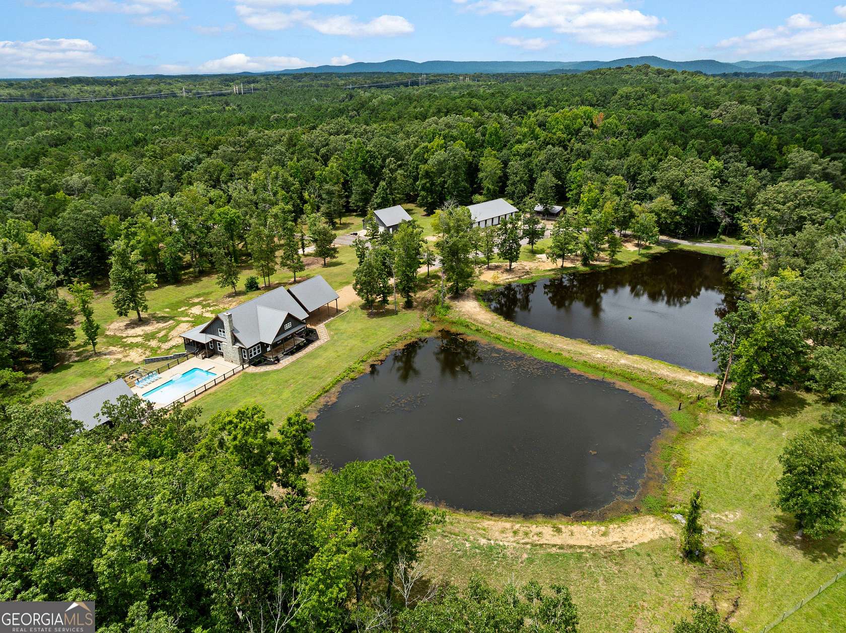 18 Acres of Recreational Land with Home for Sale in Rome, Georgia