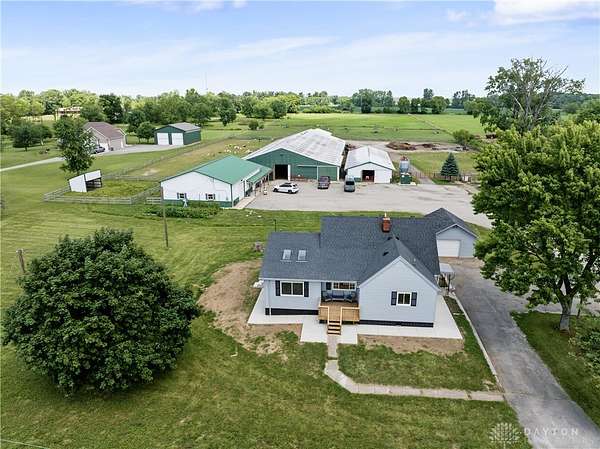 10 Acres of Land with Home for Sale in Tipp City, Ohio