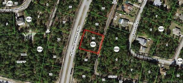 0.63 Acres of Mixed-Use Land for Sale in Citrus Springs, Florida