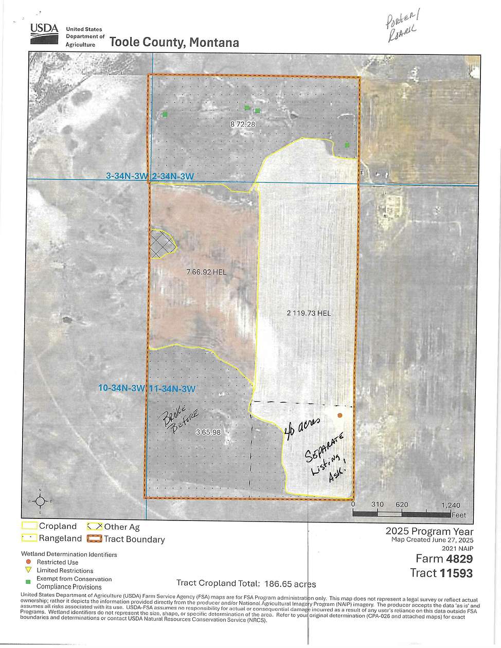 280 Acres of Agricultural Land for Sale in Kevin, Montana