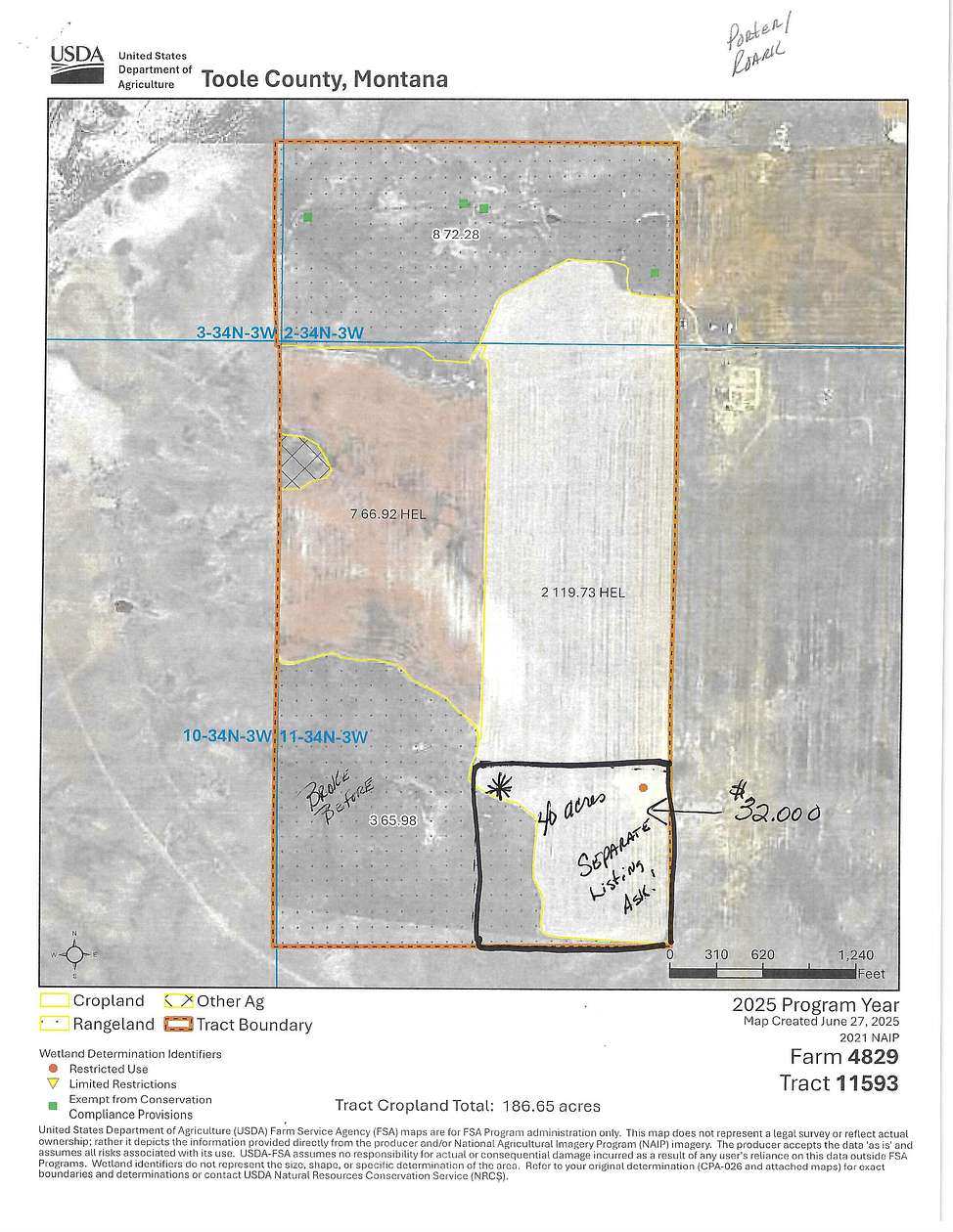 40 Acres of Agricultural Land for Sale in Kevin, Montana