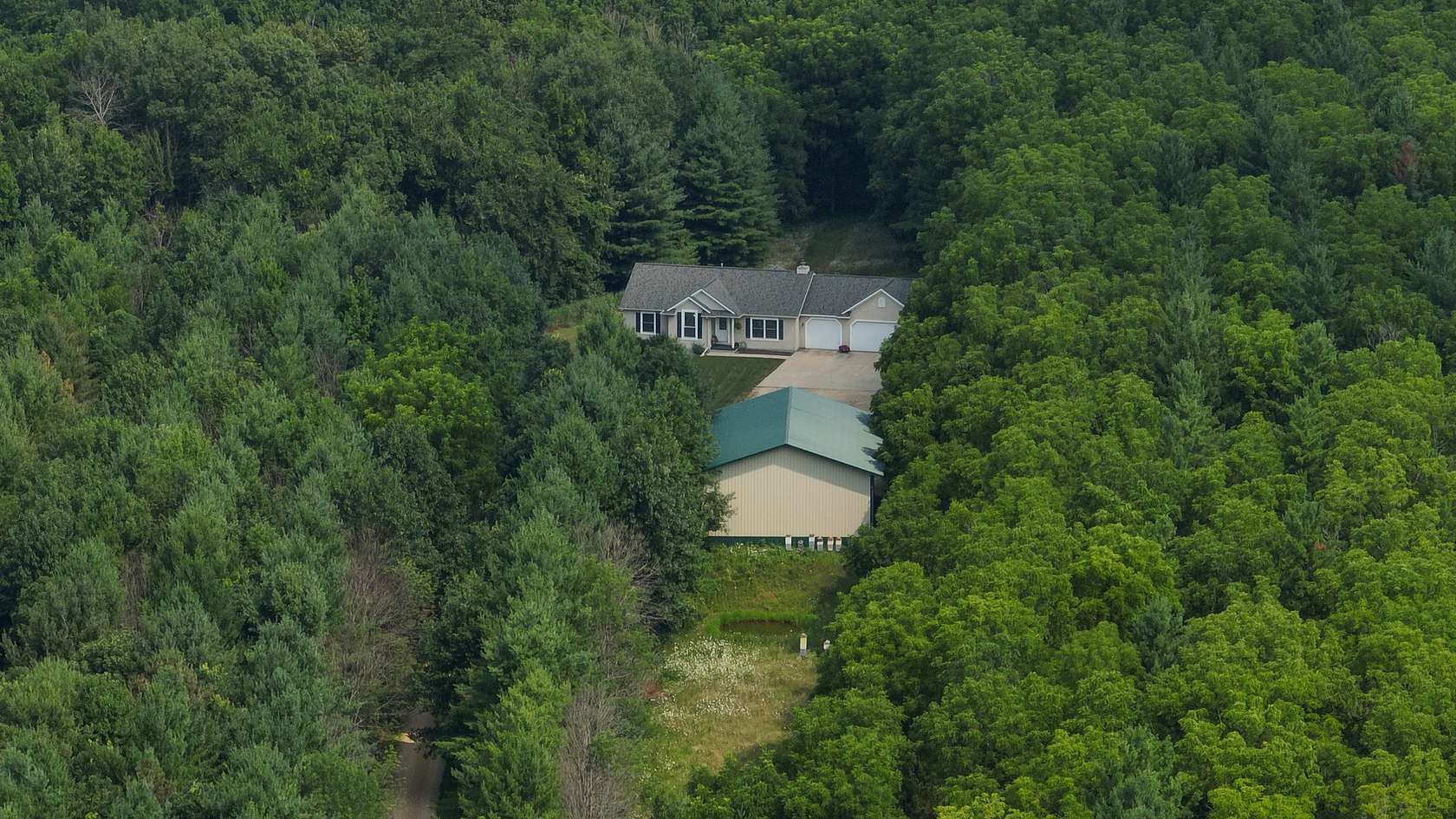40 Acres of Land with Home for Sale in Cazenovia, Wisconsin