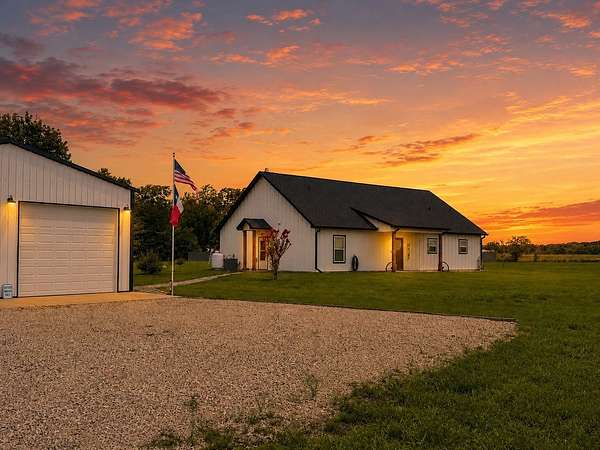 5.8 Acres of Land with Home for Sale in Honey Grove, Texas