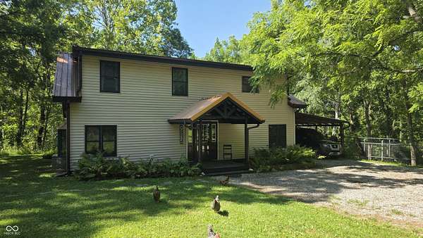 6.37 Acres of Land with Home for Sale in Nashville, Indiana
