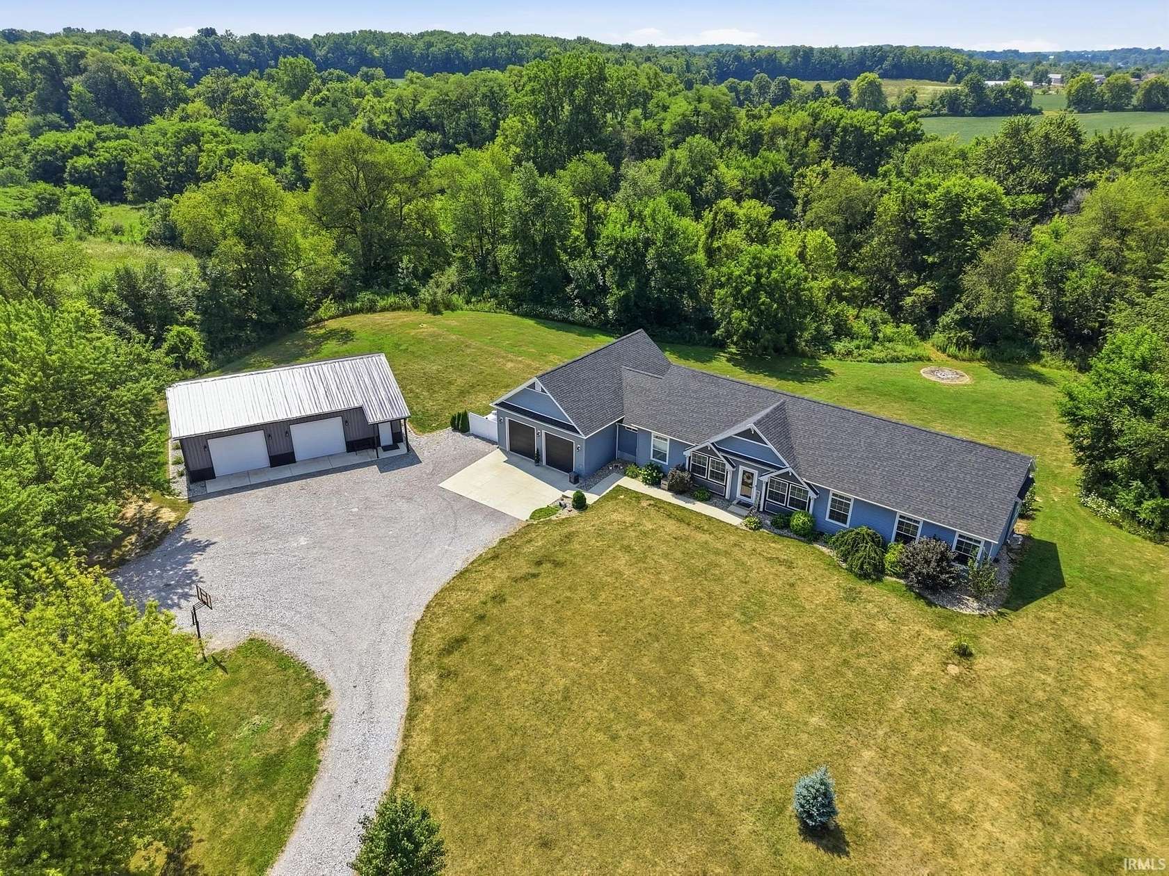 6.65 Acres of Land with Home for Sale in Albion, Indiana