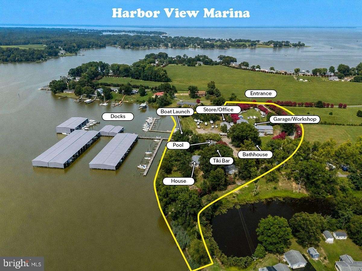 6.36 Acres of Land with Home for Sale in Colonial Beach, Virginia