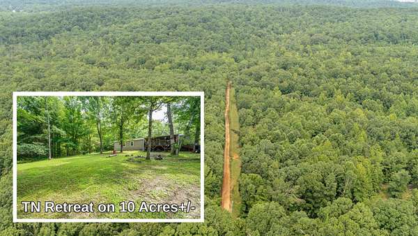 10 Acres of Recreational Land with Home for Sale in Savannah, Tennessee
